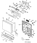 Part Location Diagram of WD34X1179 GE FILTER DISPLAY