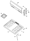 Section Diagram and Parts List for JGBS06PV1WH  General Electric Range