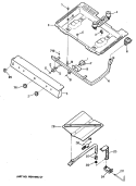 Section Diagram and Parts List for JGBS06EV1AD  General Electric Range