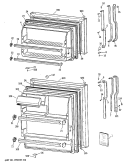 Section Diagram and Parts List for TBX14SATGRWH  General Electric Refrigerator