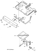 Section Diagram and Parts List for JGBC17EV2WH  General Electric Range