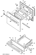 Part Location Diagram of WB20K5037 GE Spark Module (2+0)