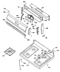 Section Diagram and Parts List for JGBS21EV1WH  General Electric Range