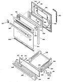 Section Diagram and Parts List for JGBS22GEV2WH  General Electric Range