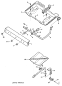 Section Diagram and Parts List for JGBC20GEV2WH  General Electric Range