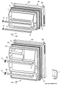 Section Diagram and Parts List for TBX14AYTGRWH  General Electric Refrigerator