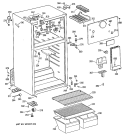 Section Diagram and Parts List for TBX16SYXGRAD  General Electric Refrigerator