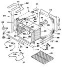 Section Diagram and Parts List for JTP56AV1AA  General Electric Wall Oven