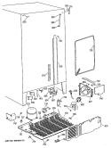 Section Diagram and Parts List for TFG20JRVAWW  General Electric Refrigerator