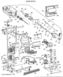 FREEZER SECTION Diagram and Parts List for TFG22PRVAWW  General Electric Refrigerator