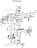 FRESH FOOD SECTION Diagram and Parts List for TFG22PRVAWW  General Electric Refrigerator