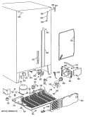 Section Diagram and Parts List for TFG27PFVABB  General Electric Refrigerator