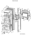 FRESH FOOD DOOR Diagram and Parts List for TFG27ZFVAWH  General Electric Refrigerator