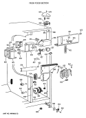 FRESH FOOD SECTION Diagram and Parts List for TFG27ZFVAWH  General Electric Refrigerator