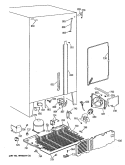 Section Diagram and Parts List for TFG27ZFVAWH  General Electric Refrigerator