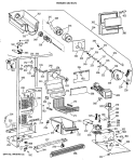 FREEZER SECTION Diagram and Parts List for TFH22PRXAAA  General Electric Refrigerator