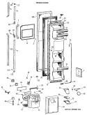 Part Location Diagram of WR17X3854 GE NAMEPLATE RECESS Assembly BK