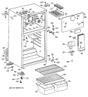 Section Diagram and Parts List for TBG16SAXHRAD  General Electric Refrigerator