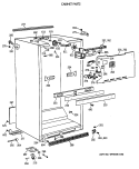 CABINET PARTS Diagram and Parts List for TBG18JAXDRAA  General Electric Refrigerator