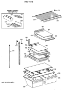 Part Location Diagram of WR38X2077 GE HANDLE Vegetable PAN