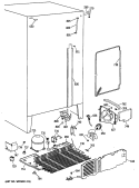 Section Diagram and Parts List for TFX20NWXAWH  General Electric Refrigerator