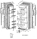 Section Diagram and Parts List for TFX20SAXAWW  General Electric Refrigerator
