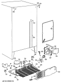 Section Diagram and Parts List for TFX20SAXAWW  General Electric Refrigerator