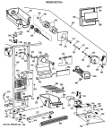 FREEZER SECTION Diagram and Parts List for TFX22JWXAWW  General Electric Refrigerator