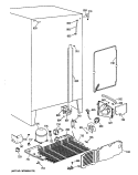 Section Diagram and Parts List for TFX22PRXAWW  General Electric Refrigerator