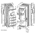 Section Diagram and Parts List for TFX24JAXAWW  General Electric Refrigerator