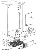 Section Diagram and Parts List for TFX24JWXAAA  General Electric Refrigerator