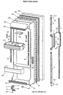 FRESH FOOD DOOR Diagram and Parts List for TFX24ZRXAAA  General Electric Refrigerator