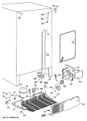 Section Diagram and Parts List for TFX24ZRXAAA  General Electric Refrigerator