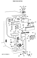 Part Location Diagram of WR13X0723 GE USE GEH WR13X723