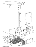 Section Diagram and Parts List for TFX27PFXABB  General Electric Refrigerator