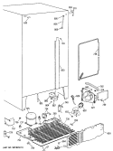 Section Diagram and Parts List for TPG21PRXAWW  General Electric Refrigerator