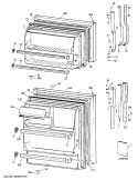 Section Diagram and Parts List for TBT16SAXLRAD  General Electric Refrigerator