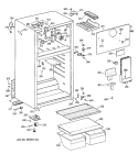 Section Diagram and Parts List for TBT16SAXLRAD  General Electric Refrigerator