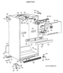 CABINET PARTS Diagram and Parts List for TBT18JAXBRAA  General Electric Refrigerator
