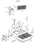 UNIT PARTS Diagram and Parts List for TBT18JAXBRAA  General Electric Refrigerator