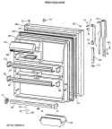Part Location Diagram of WR38X2131 GE TRIM BRIGHT