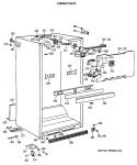 CABINET PARTS Diagram and Parts List for TBT24JAXBRWW  General Electric Refrigerator