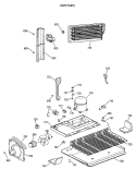 UNIT PARTS Diagram and Parts List for TBT24JAXBRWW  General Electric Refrigerator