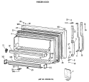 FREEZER DOOR Diagram and Parts List for TBT25JAXBRWW  General Electric Refrigerator