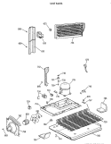 UNIT PARTS Diagram and Parts List for TBT25JAXBRWW  General Electric Refrigerator