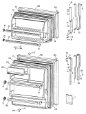 Section Diagram and Parts List for TBX14SAXKRWH  General Electric Refrigerator