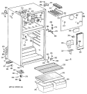 Section Diagram and Parts List for TBX14SAXKRWH  General Electric Refrigerator