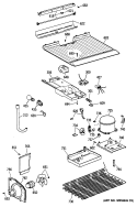 Section Diagram and Parts List for TBX14DAXKRAD  General Electric Refrigerator