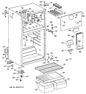 Section Diagram and Parts List for TBX14SYXKRAD  General Electric Refrigerator