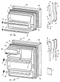 Section Diagram and Parts List for TBX14SIXKLWH  General Electric Refrigerator